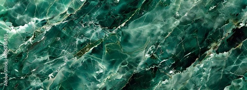 Seamless Green Marble Texture Pattern