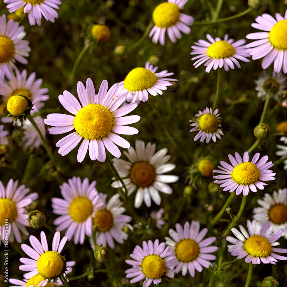Fototapeta premium Chamomile herbal medicine isolated on transparent background
