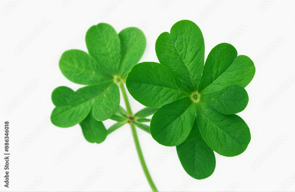 Clover leave, isolated on white background Clover leave, isolated on white background