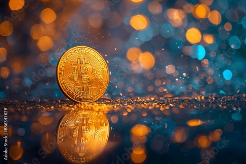 Bitcoin Reflection image photo