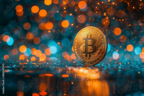 Bitcoin Reflection image photo