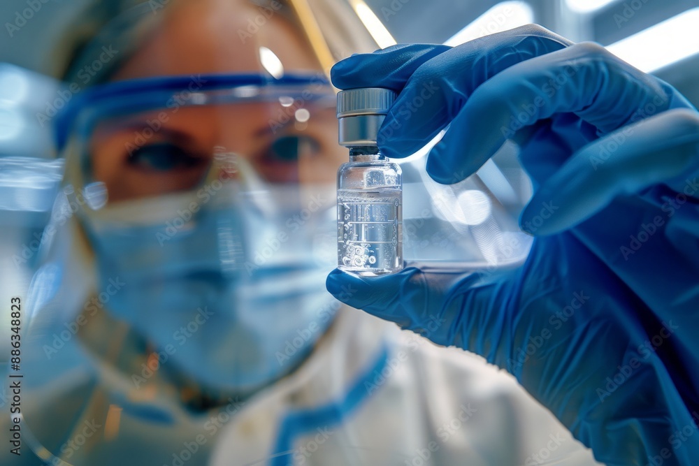 Scientist Holding Test Tube Scientist Holding Test Tube