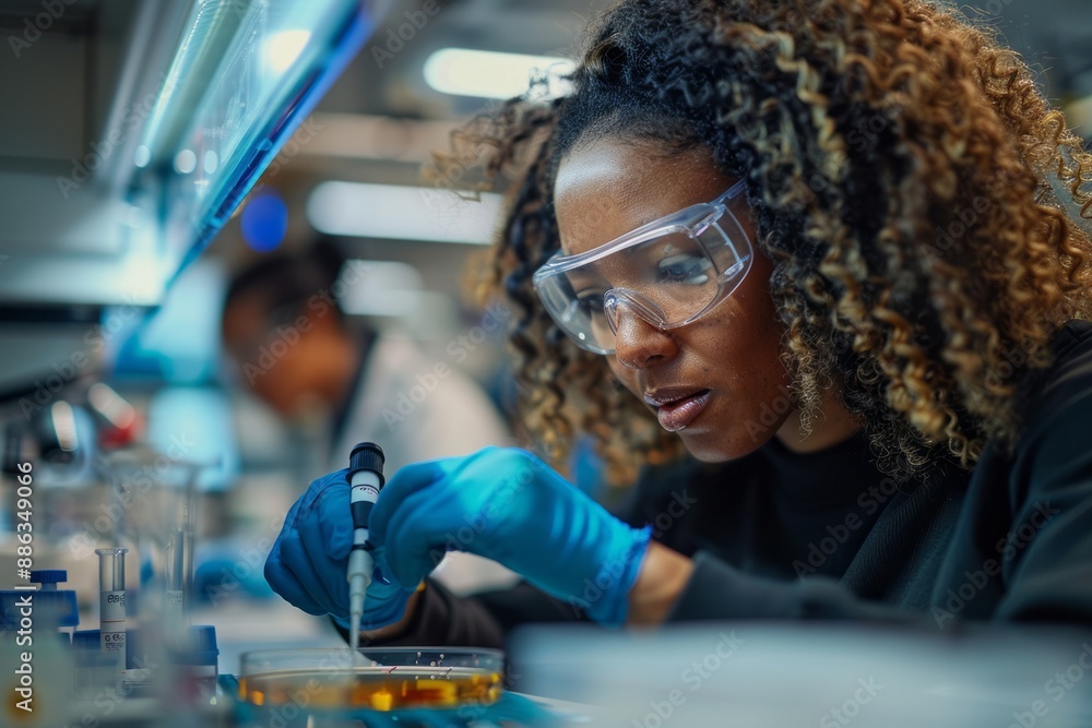 Female Scientist in Lab Female Scientist in Lab