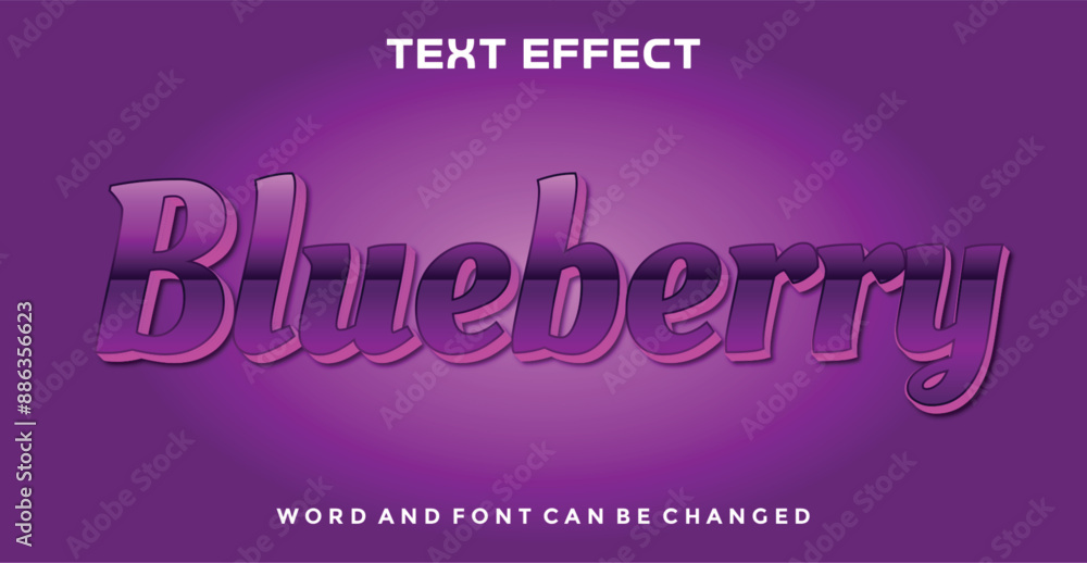 Blueberry editable text effect Blueberry editable text effect