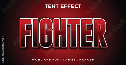 Fighter editable text effect