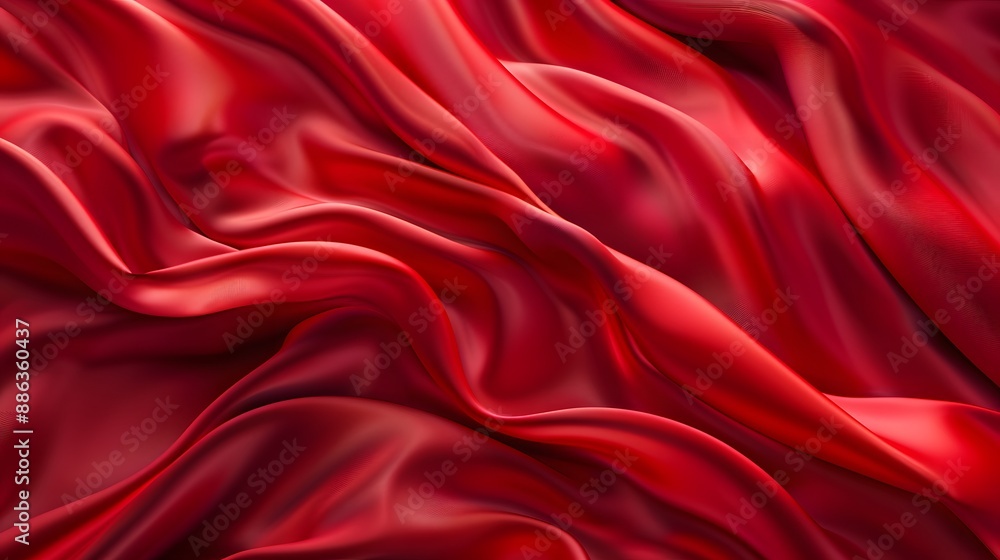 Obraz premium Abstract Red Silk Texture Background
