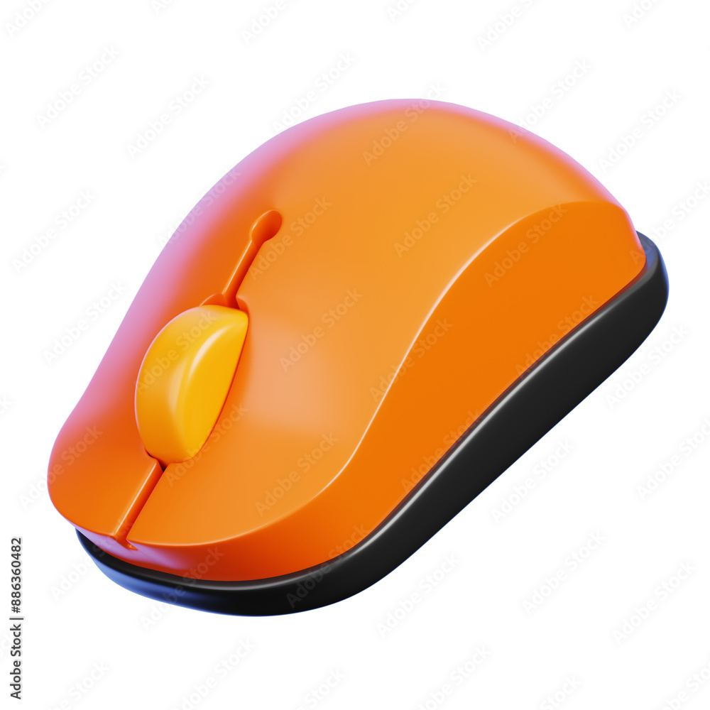 Computer Mouse Isolated on Transparent Background. Computer Hardware ...