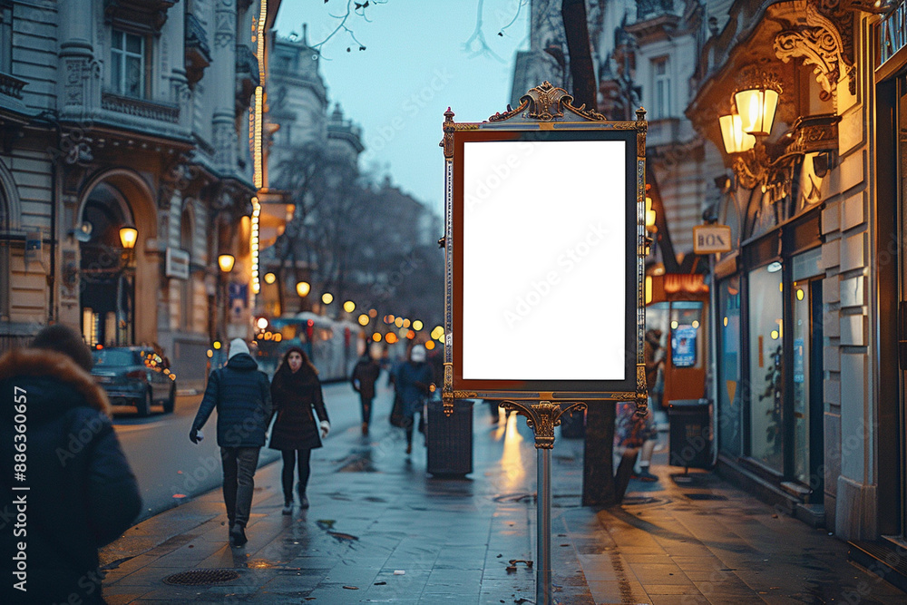 blank billboard in the city blank billboard in the city