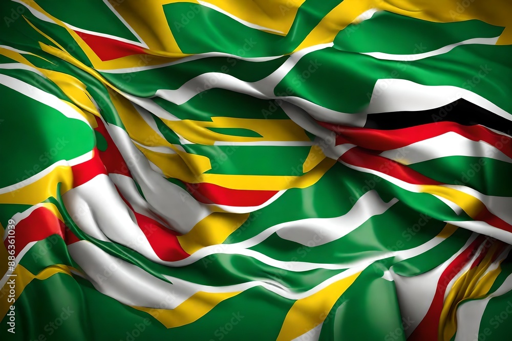 Guyana Flag background Guyana Flag background