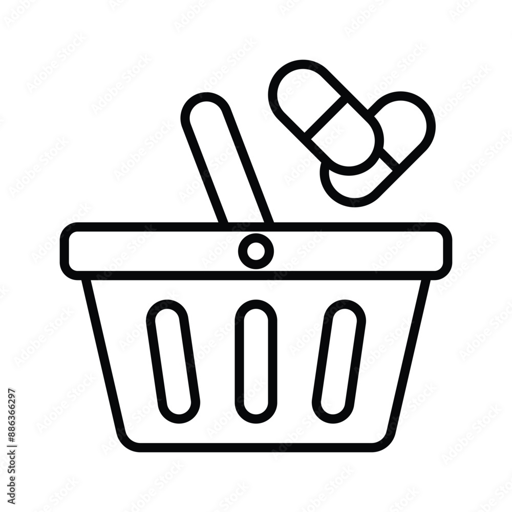 Well designed icon of medicine bag, medical delivery service Well designed icon of medicine bag, medical delivery service