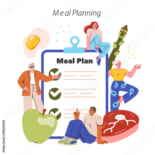Low Histamine Diet. Flat Vector Illustration