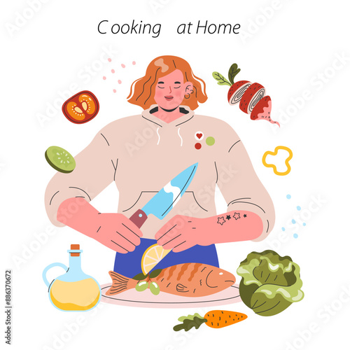 Low Histamine Diet. Flat Vector Illustration