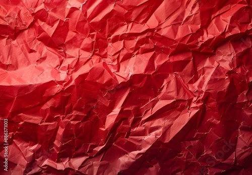 Wallpaper Mural Abstract Red Crumpled Paper Texture Background Torontodigital.ca