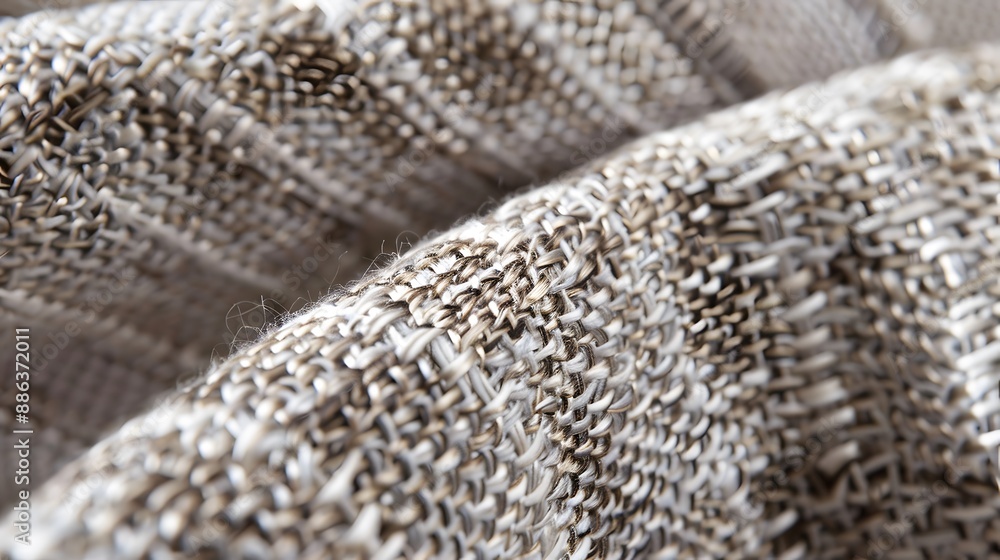 Detailed close-up of woven fabric texture, suitable for adding a tactile and cozy element. Detailed close-up of woven fabric texture, suitable for adding a tactile and cozy element.