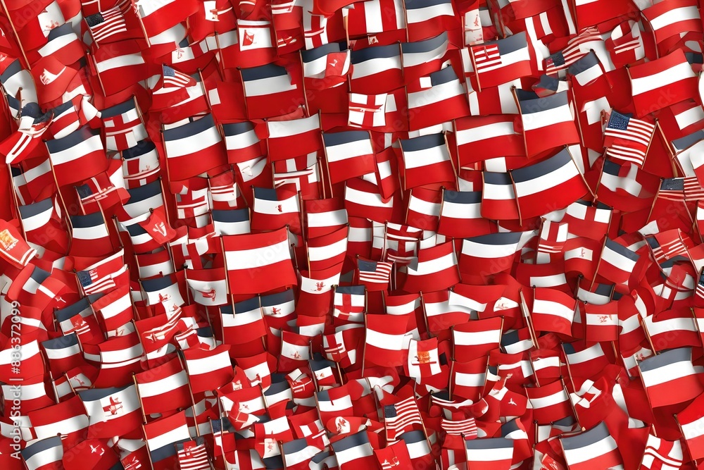 Fototapeta premium Hanseatic Republics Flag background