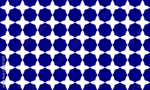 Blue wall block, seamless pattern with blue squares block arrange as wall design for fabric printing or wallpaper or background, flower patter
