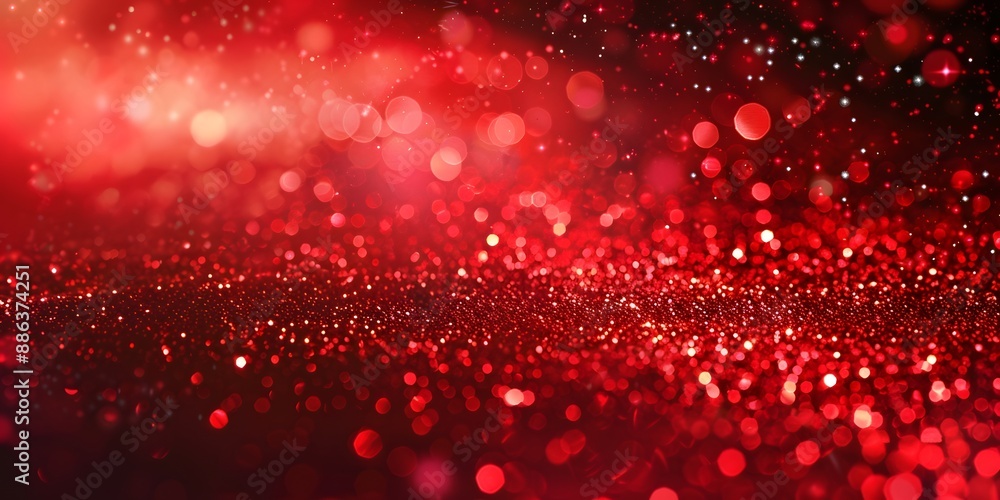 Red Glitter Bokeh Lights Abstract Background Red Glitter Bokeh Lights Abstract Background