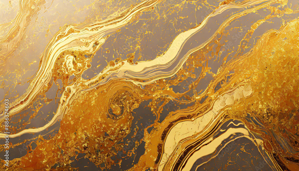 Gold fluid art marbling paint textured background Gold fluid art marbling paint textured background