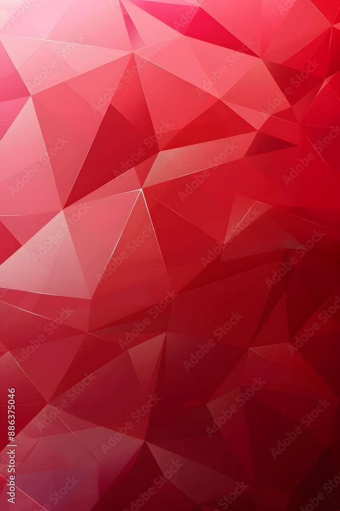 Abstract Red Low Poly Geometric Background Abstract Red Low Poly Geometric Background