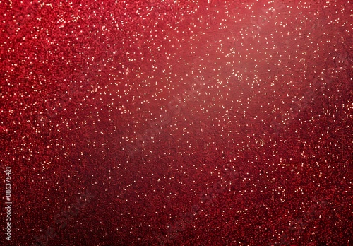 Red Glitter Paper Texture Background Top View