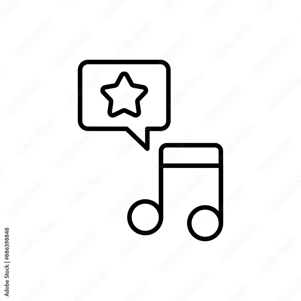 Favorite music outline icons, minimalist vector illustration ,simple transparent graphic element .Isolated on white background Favorite music outline icons, minimalist vector illustration ,simple transparent graphic element .Isolated on white background