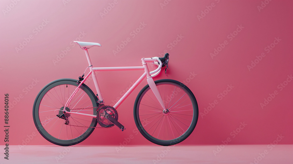 road bike minimal pastel background 3d rendering background. road bike minimal pastel background 3d rendering background.