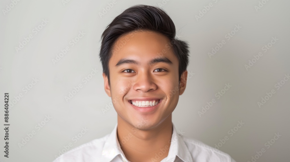 Smiling Young Filipino Man Portrait for Social Media, Marketing, and Branding Smiling Young Filipino Man Portrait for Social Media, Marketing, and Branding