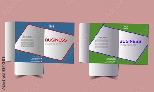 Business folder for files. presentation folder for corporate office with Stylish Design.The layout is for posting, brochure, poster, comapany, corporate folder, text, modern, Creative.  photo