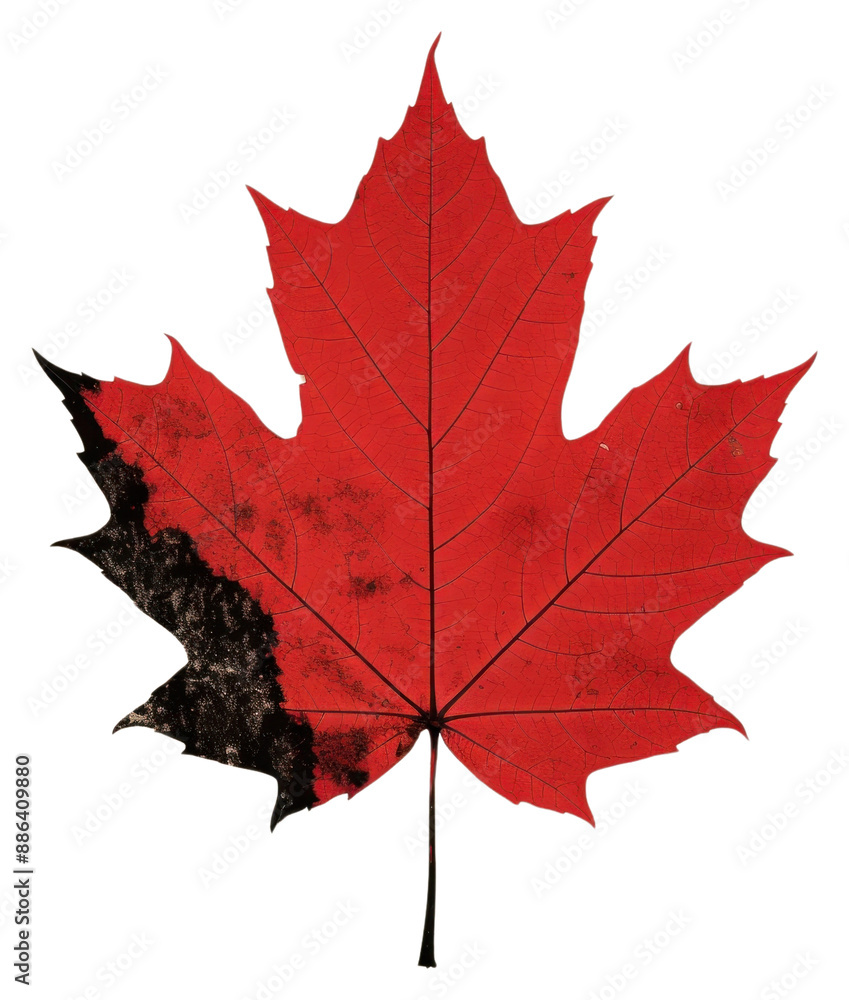 Obraz premium PNG A Simple Maple leaf maple textured pattern.