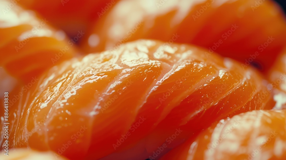 Vibrant Fresh Salmon Meat Texture Vibrant Fresh Salmon Meat Texture