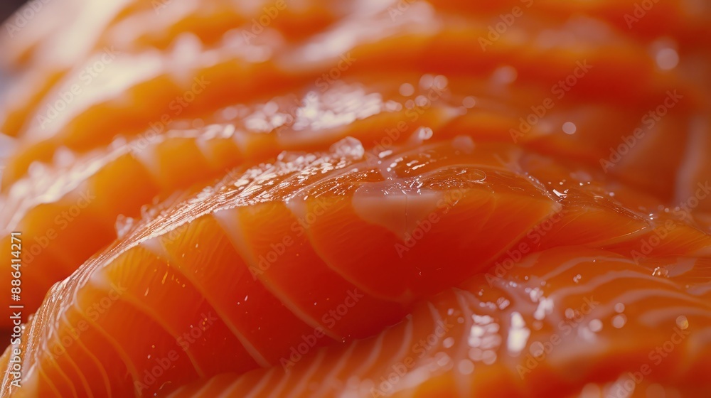 Fresh Salmon Slice in Japanese Dish Fresh Salmon Slice in Japanese Dish