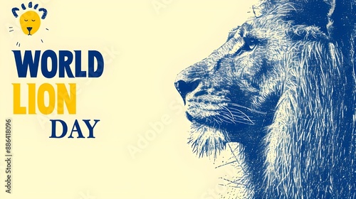 World lion day poster  photo