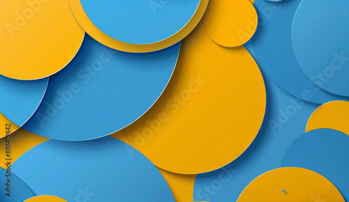 Background with geometric shapes for business presentation, flat design style, vector graphics