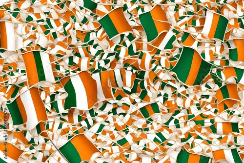 Cote d’Ivoire (Ivory Coast) Flag background