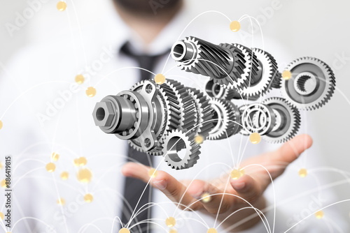 gear Futuristic in Industry...