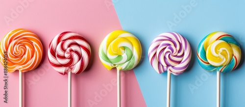 Various vibrant spiral loll...