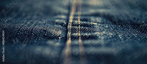 Detailed close up of denim ...