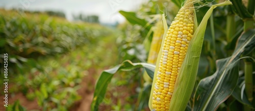 Close up image of fresh gre...