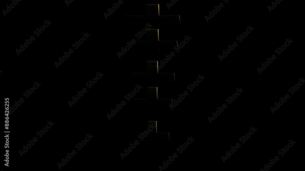 Animation of the cross illuminated in orange lights with blinking light effect on black background. Religious video, Gospel of Jesus. Religion haze icon animated, Peace Animation of the cross illuminated in orange lights with blinking light effect on black background. Religious video, Gospel of Jesus. Religion haze icon animated, Peace
