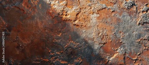 Rusty painted metal surface...