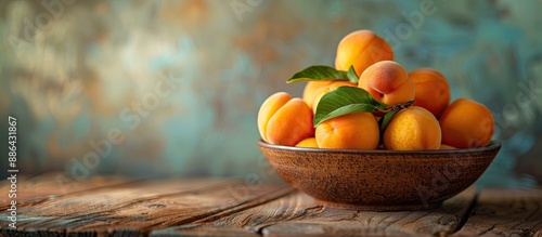 Apricots displayed in a bow...
