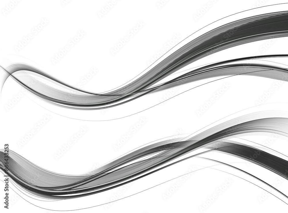 Fototapeta premium Abstract Gold Brown Wave Design Element. Glowing Smooth Wavy Line