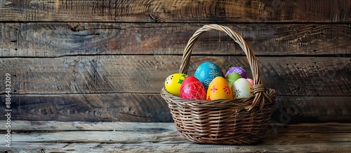 Easter basket filled with c...