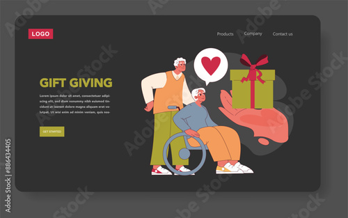 Grandparents Day. Flat Vector Illustration