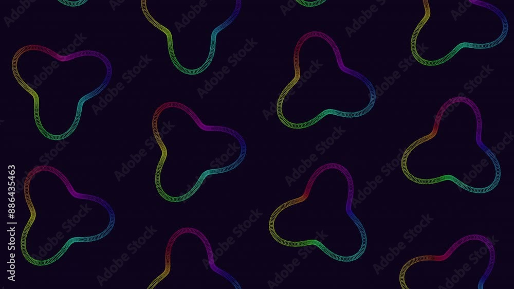 Vibrant and dynamic, this seamless pattern features swirling lines of bright colors against a black background, creating a captivating and eye-catching design Vibrant and dynamic, this seamless pattern features swirling lines of bright colors against a black background, creating a captivating and eye-catching design