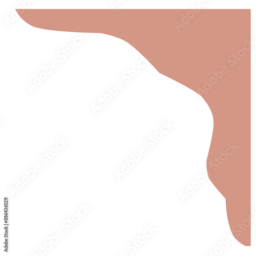 Separators shapes and frame for website. Wave and triangular dividers for Top or Bottom Page. Frame of header