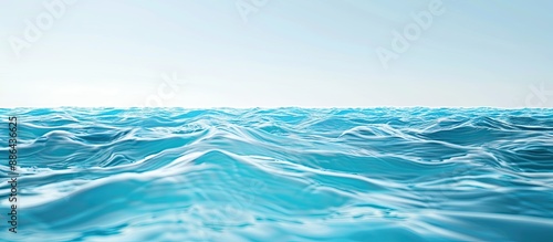A bright vibrant blue water...