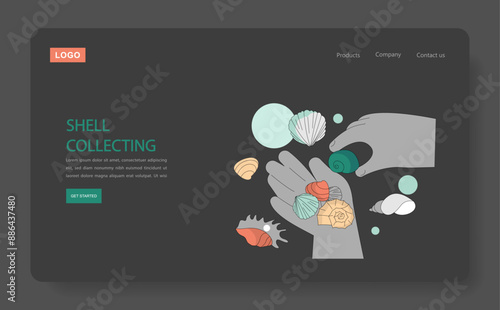 Summer Activities. Flat Vector Illustration