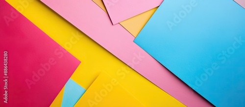 Vibrant geometric paper bac...