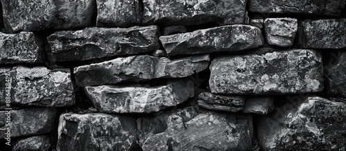 Black and white stone struc...
